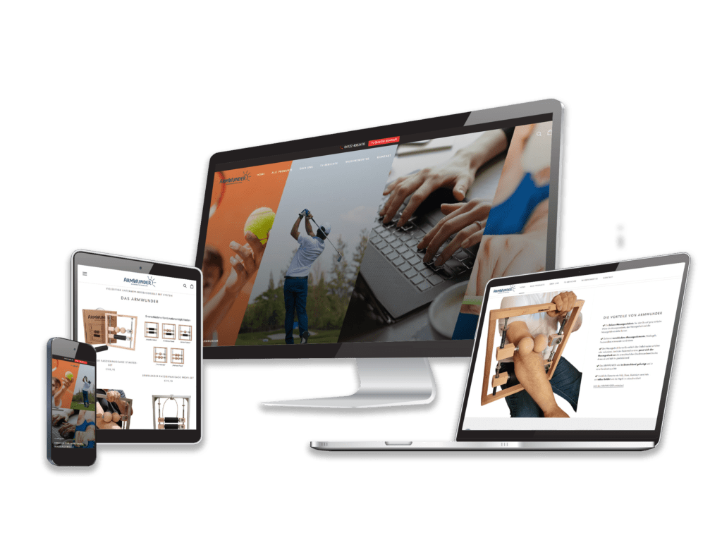 ARMWUNDER Website Mockup