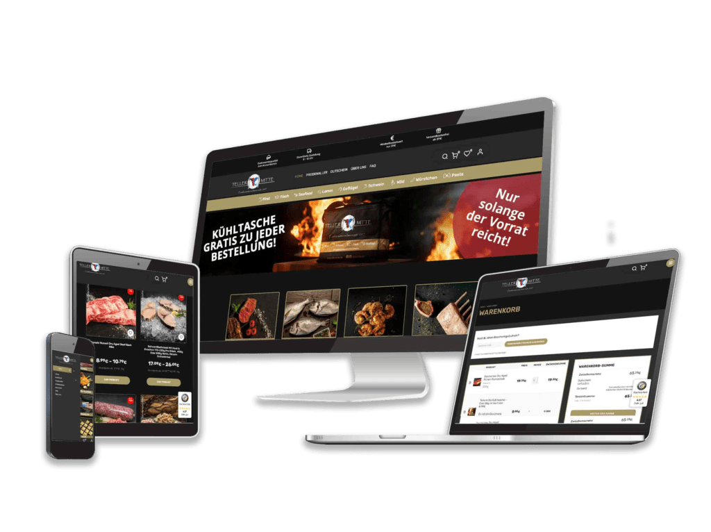 TellerMitte Website Mockup