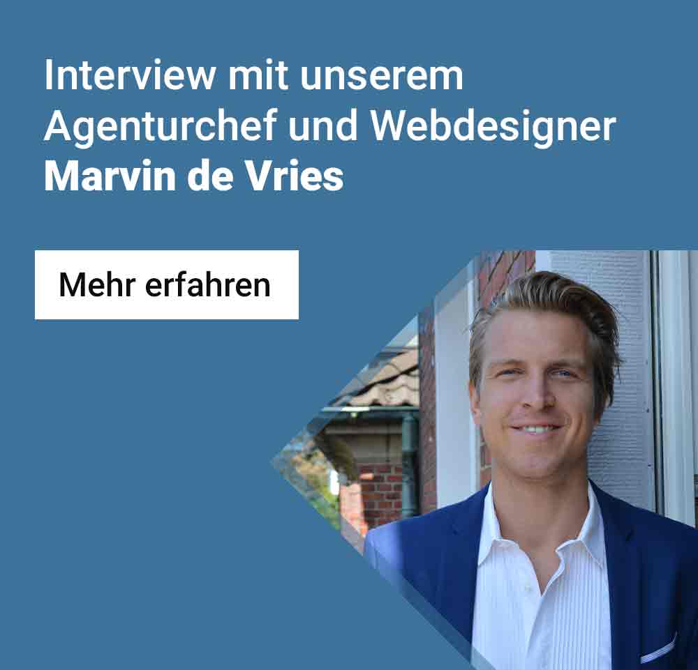 Marvin de Vries im Interview bei Hamburg Webdesign